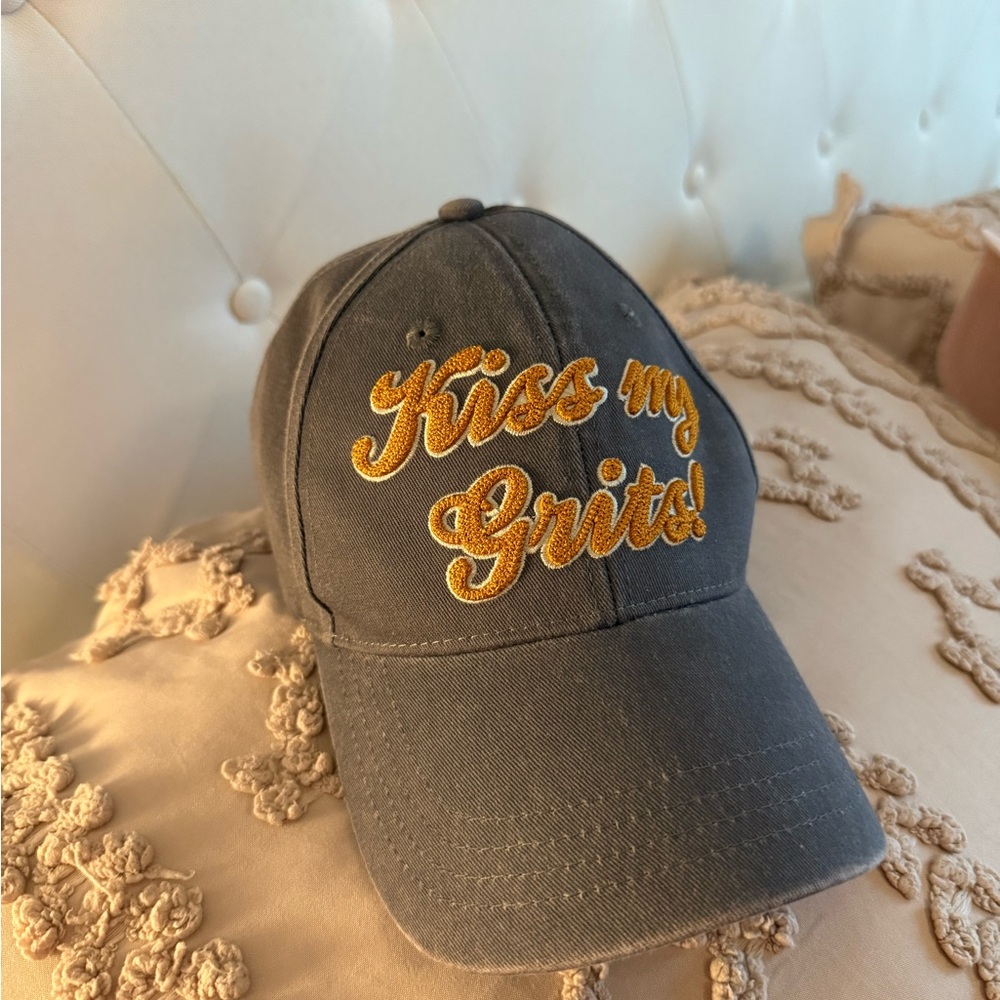 Idyllwind Gray Cap with Gold Embroidery